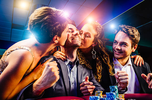 Live casino table with professional dealers and multi-camera setup